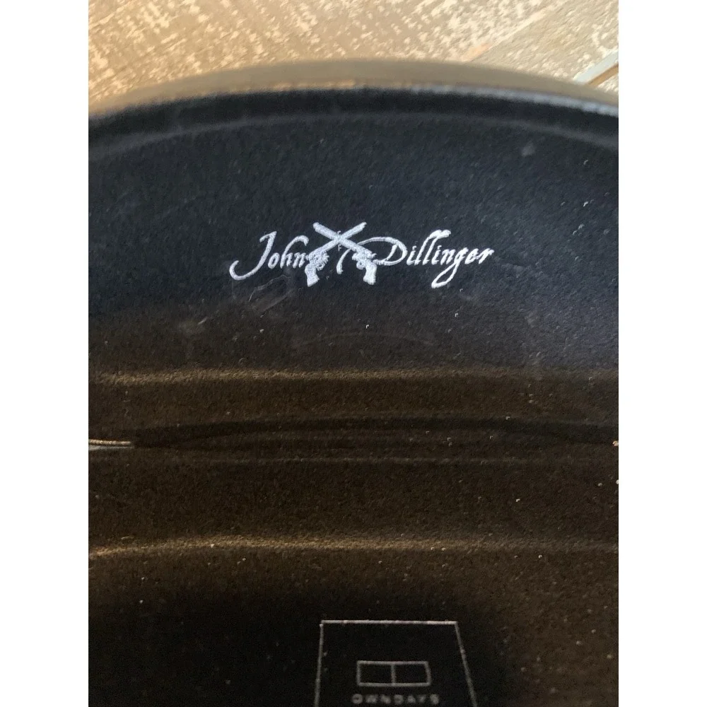 OWNDAYS Glasses Sunglasses John Dillinger Case And Cloth Only Black Clamshell